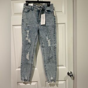 Distressed Mom jeans